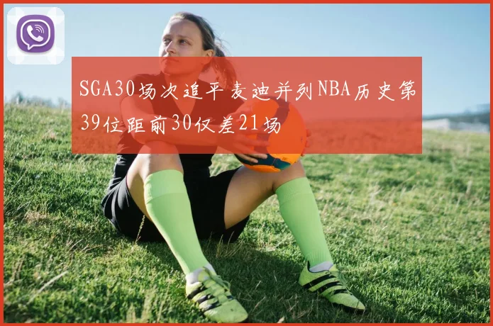 SGA30场次追平麦迪并列NBA历史第39位距前30仅差21场